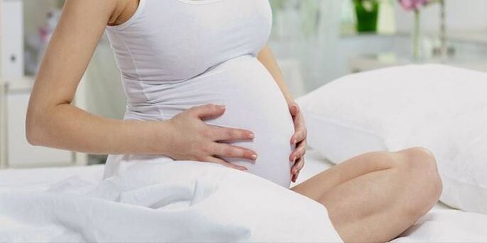 Varices du bassin pendant la grossesse.